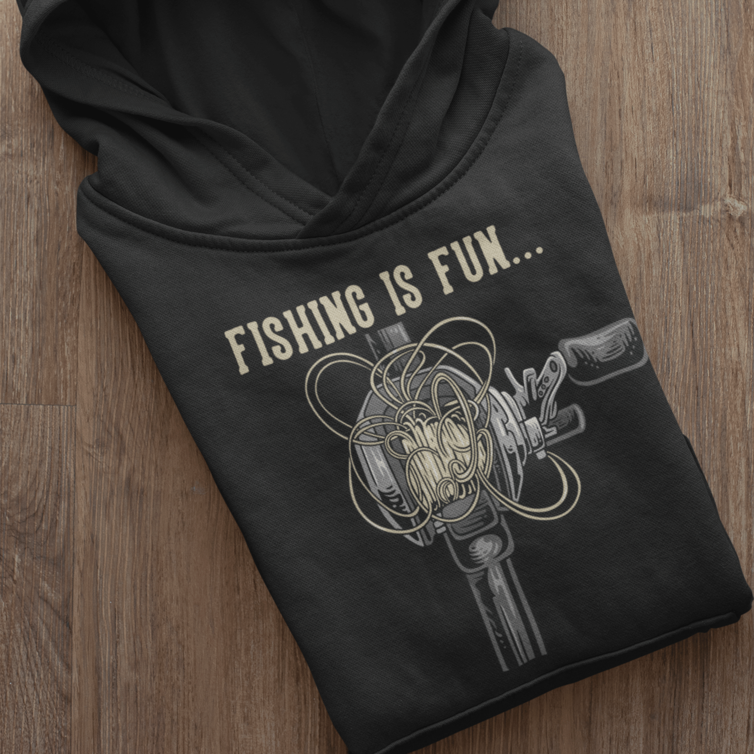 Fishing is Fun...Bird's Nest Hoodie