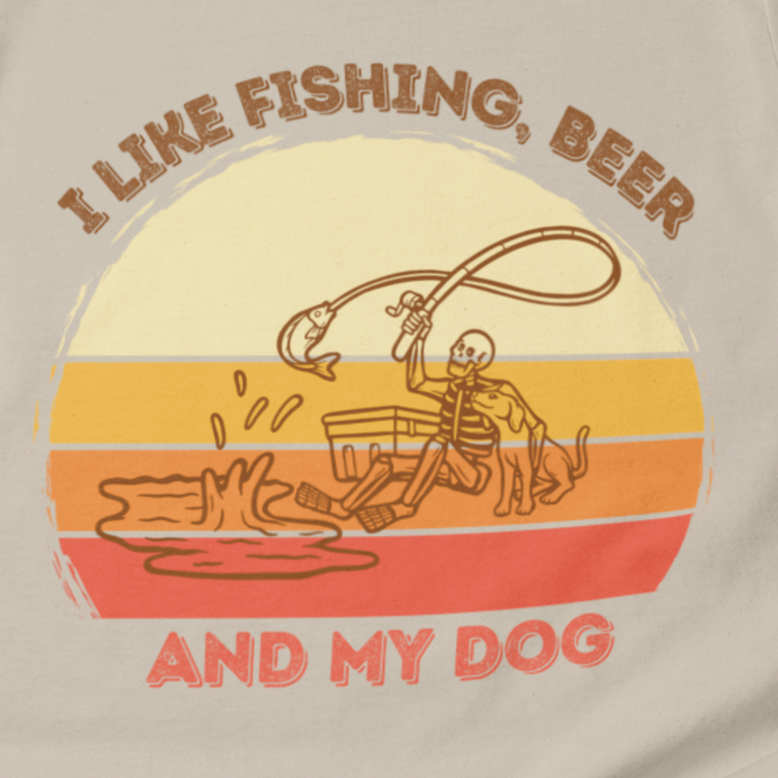 I like Fishing, Beer and My Dog T-Shirt