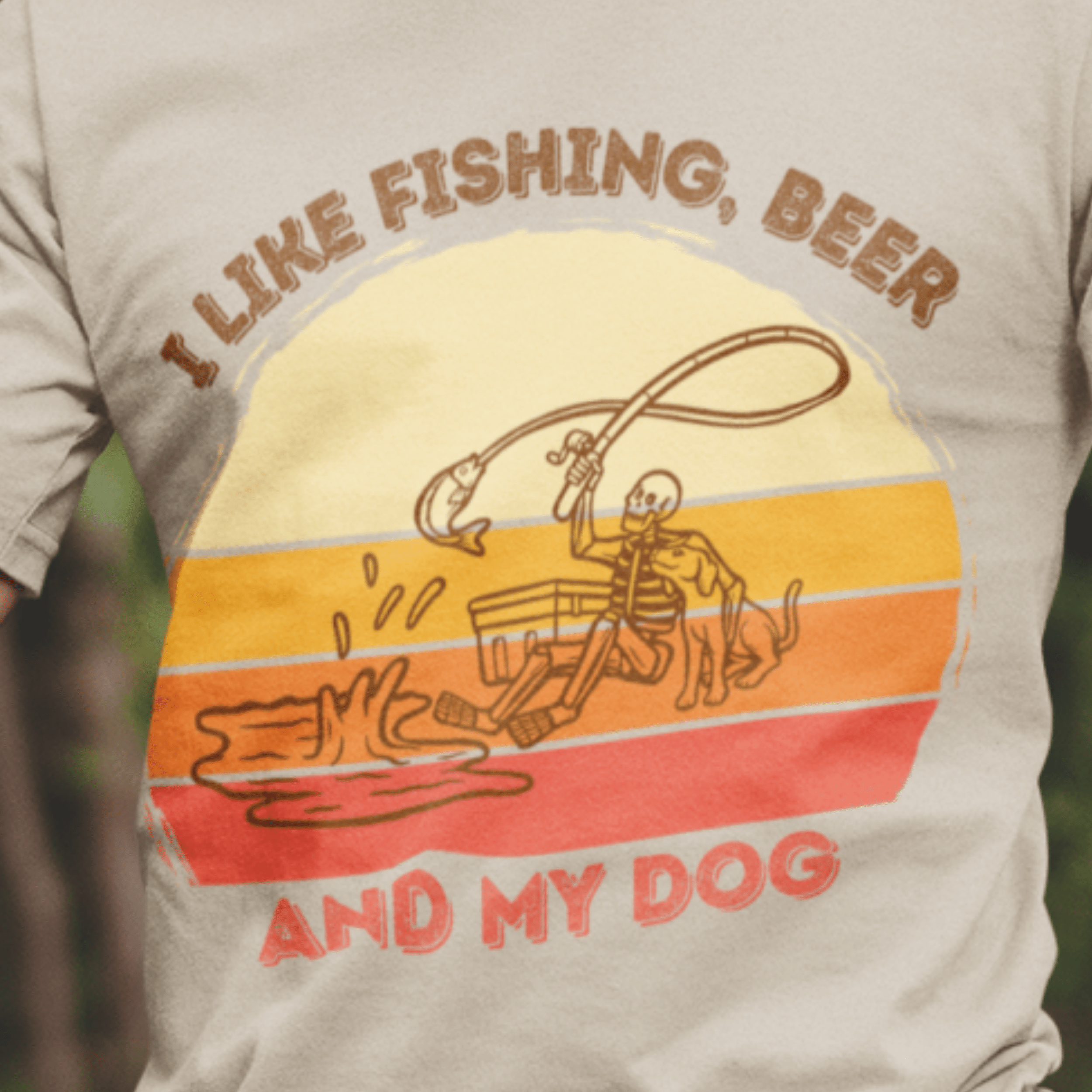 I like Fishing, Beer and My Dog T-Shirt