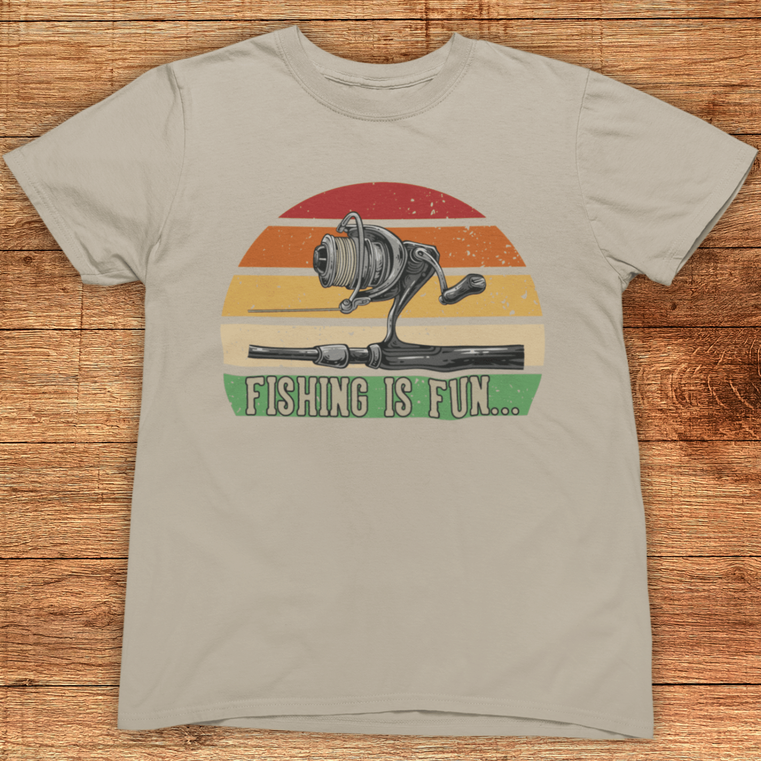 Upside Down Reel Retro T-Shirt