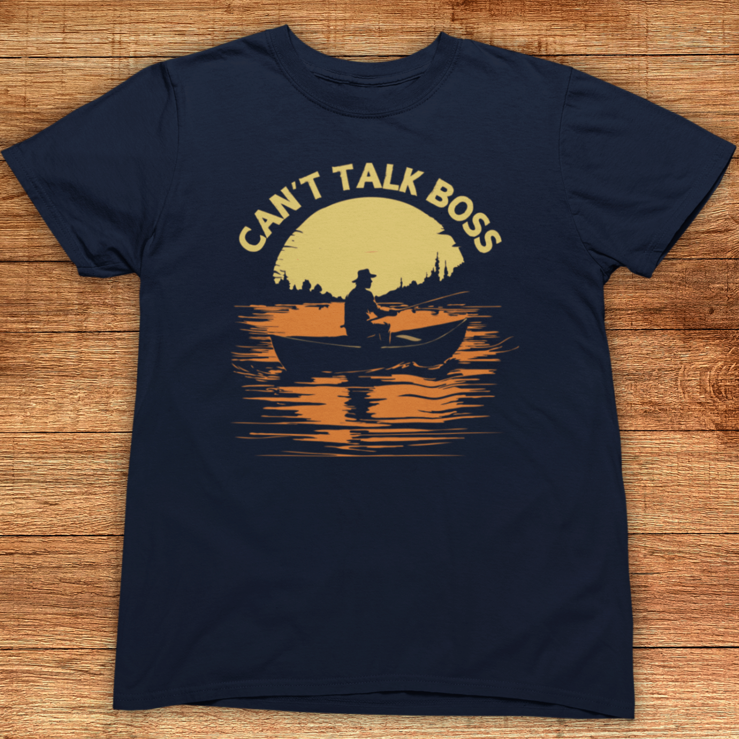 Can't Talk Boss Fishing T-Shirt