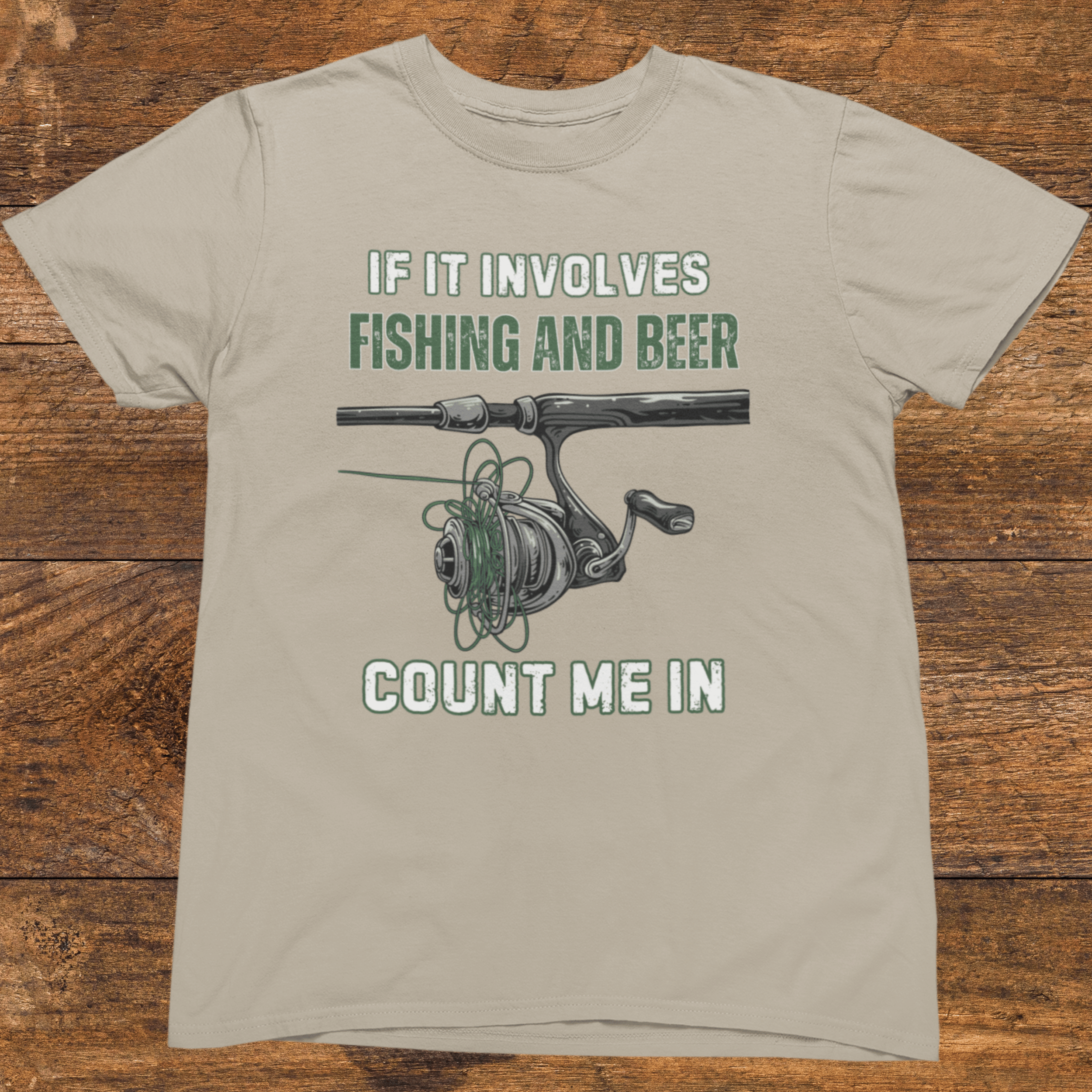 If It Involves Fishing and Beer Count Me In T-Shirt