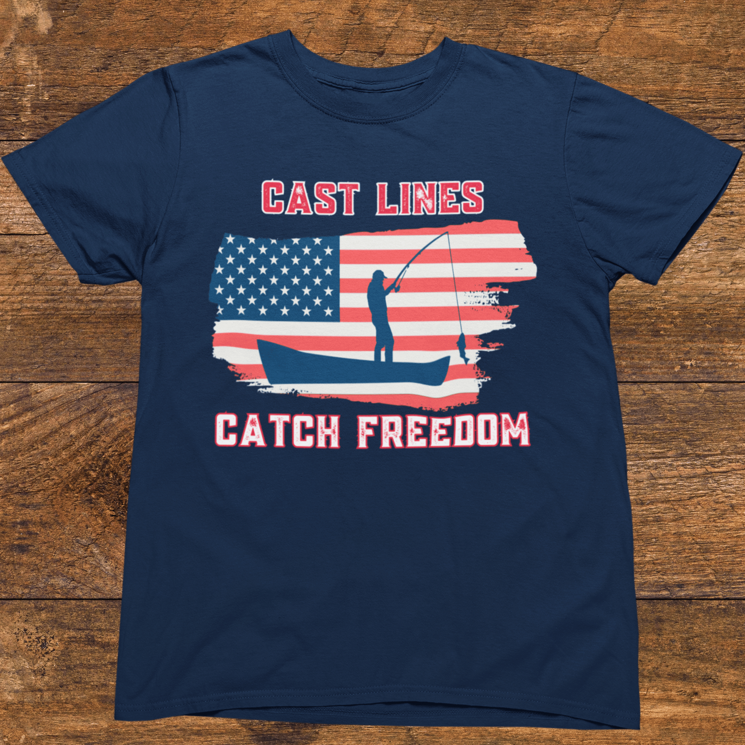 Cast Lines Catch Freedom T-Shirt