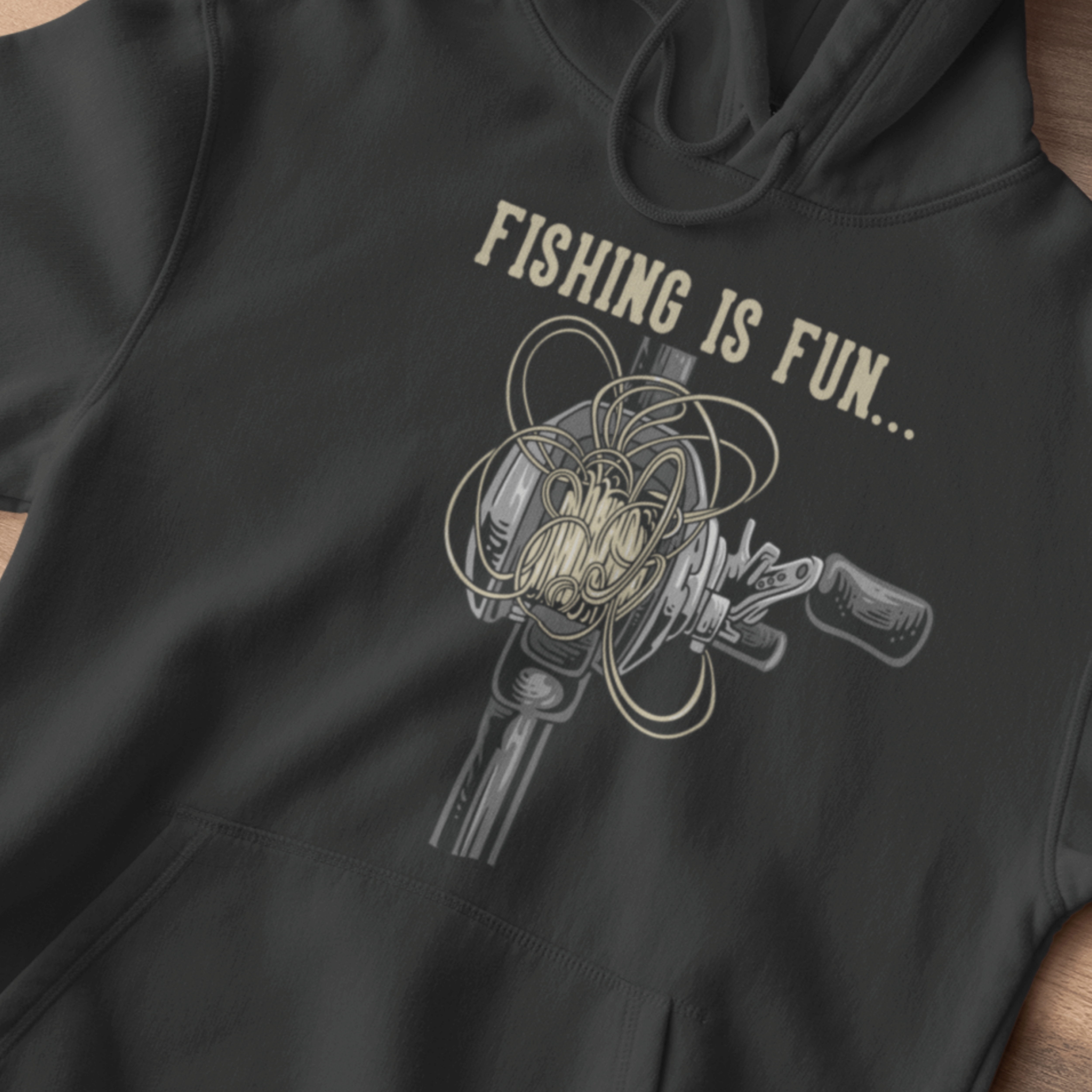 Fishing is Fun...Bird's Nest Hoodie