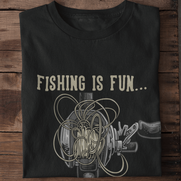 Fishing Is Fun Bird's Nest T-Shirt
